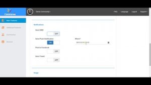 Communer Admin panel tutorial - Notifications