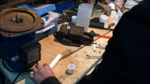 Точильный станок - ,НАЖДАК, из водяного насоса! За 150 минут.