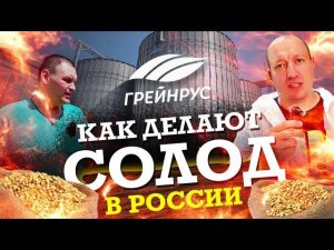 Как делают СОЛОД для пива в России. Завод Курский солод