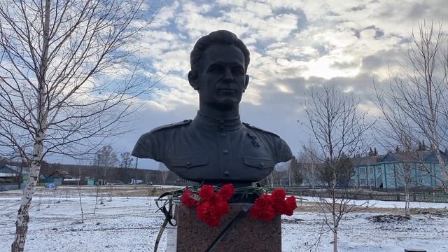 В селе Берёзовка установили памятник Герою Советского Союза