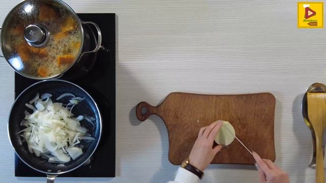 Очень вкусный и полезный тыквенный суп-пюре | готовим профессионально | Бамбу Кухня смотреть онлайн