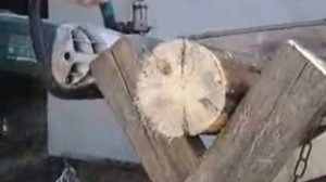 цепная пила из "болгарки" УШМ своими руками. распилка.
