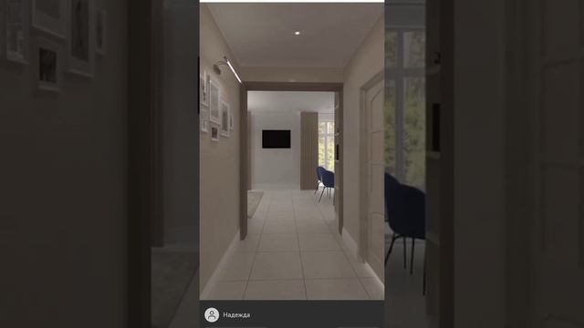 Дизайн прихожей частного дома #дизайнпроект
