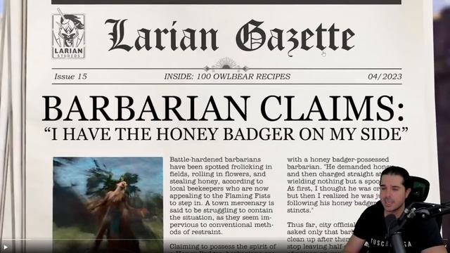 Baldur's Gate 3 - Lots of News Coming! (& Barbarian Badger!? Screenshot, More Tweets..) смотреть онлайн