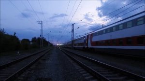 ЧС2к-869 с двухэтажным поездом №049 Самара - Москва