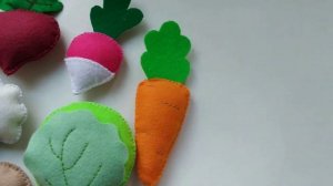 Овощи из фетра