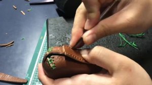 블루투스 이어폰 가죽케이스 만들기(bluetooth earphone leather case making)