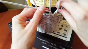 Плетение прямой и обратной веревочкой в 2 трубочки (плавный незаметный переход)