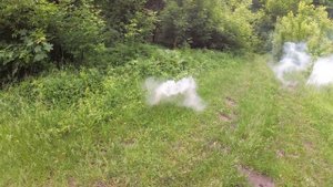 Парафиновая дымовая шашка, 15% парафина, второе испытание 4К