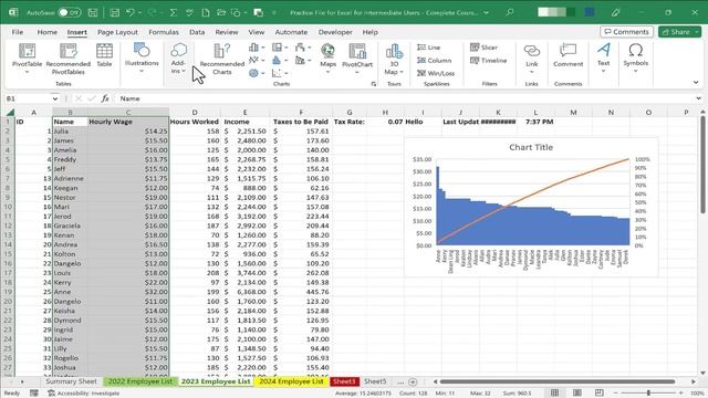 Excel for Intermediate Users - The Complete Course