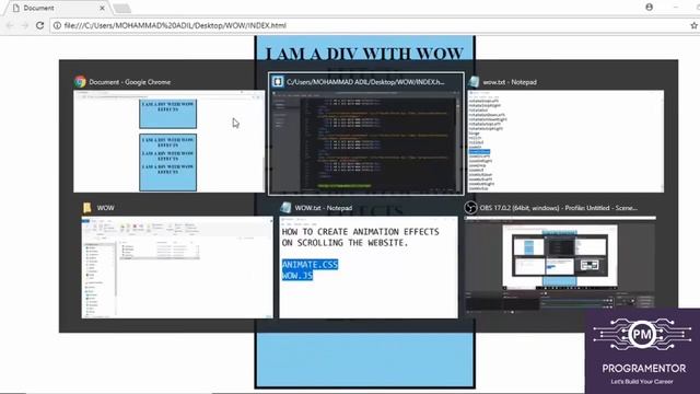 38 | How To Use Animate.css And WOW.js Libraries In HTML Website | Scrolling Animation (Hindi/Urdu)
