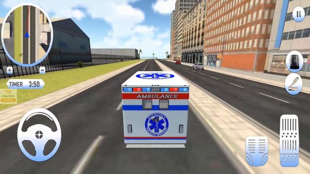 ? Roof Jumping Ambulance Simulator ? #5 Rooftop Stunts - Android Gameplay | Ambulance Driving Games смотреть онлайн