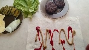 Гамбургер в Лаваше по Домашнему! Сочный и очень вкусный!