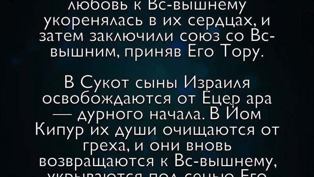 Шмини Ацерет. Что это? Озвучка. Канал "Мудрая дева" смотреть онлайн