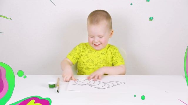 Лёня изучает цвета и названия насекомых. Обучающее видео для детей
