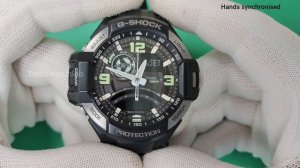 How to sync analog and digital time Casio G-Shock GA-1000 [5302].