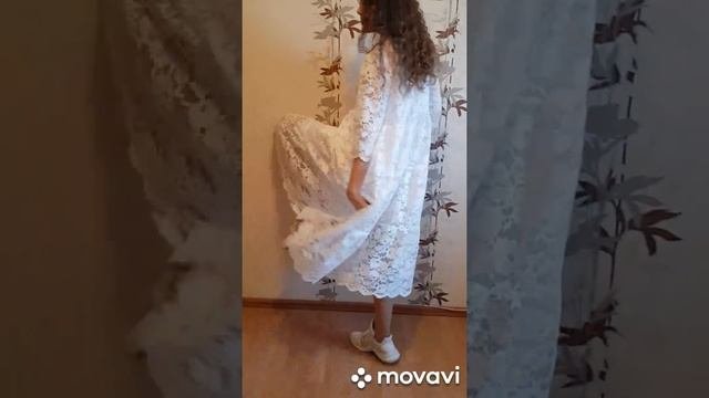 Белое платье из кружева.Летнее платье оверсайз.Платье 1+1.Платье 2 в 1.Кружевное платье.