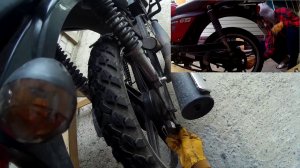 Установка заднего колеса на мопеде Racer rc-50 GS