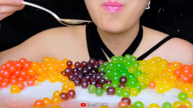 BURSTING POPPING BOBA ASMR (FROG EGGS) | SOFT POPPING SOUNDS | TracyN ASMR смотреть онлайн