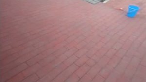Имитация тротуарной плитки легко