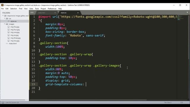 How To Create Responsive Image Gallery Using HTML And CSS | Web Development Tutorial
