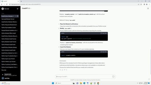 python install module without pip