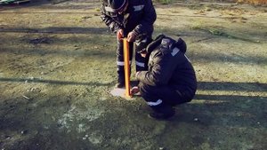 Монтаж автоматического шлагбаума