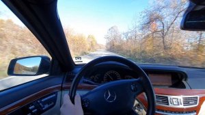 2007 Mercedes-benz W221 S320 Cdi 235PS POV Autumn Country Driving 4K