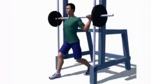 Выпады в тренажере Смита техника