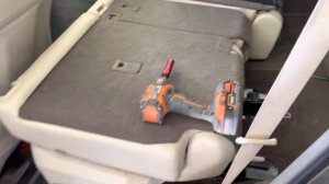 LEXUS GX460 SECOND ROW SEAT REMOVAL AND LEATHER RECOVER FIX