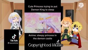 SPITDC(Sleepy Princess in the demon castle) Reacts to sia
