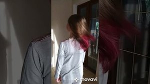 как покрасить кончики волос дома!