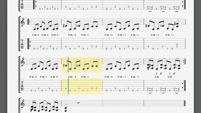 Master Of Puppets - Intro Riff 2 I GuitarTrack 50bpm смотреть онлайн