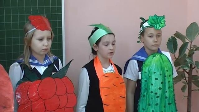 Агитбригада о пользе овощей, плюс утренняя зарядка. смотреть онлайн