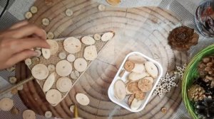 Необычная деревянная новогодняя ёлочка.