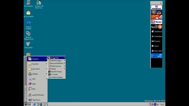 Обзор Windows 98 Build 1619 смотреть онлайн