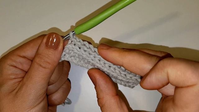 РЕЗИНКА КРЮЧКОМ как спицами ПОПЕРЕЧНОЕ ВЯЗАНИЕ / Мастер класс / Вязание крючком