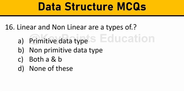 Data Structure and Algorithms MCQs | Part- 2