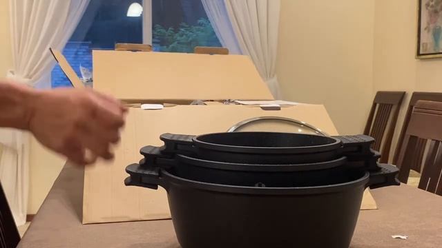 Распаковка — Набор кухонной посуды Bella Cucina BC-4045 смотреть онлайн