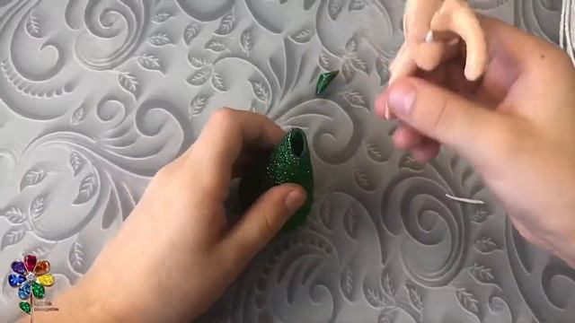 Баба Яга из фоамирана своими руками Игрушка в подарок. Поделка в детский сад Оберег для дома и семь