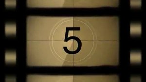 Заставка на видео с обратным отсчетом, кино