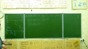 Решение задачи на нахождение реакций жестко защемлённой балки.