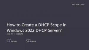 How to Create a DHCP Scope in Windows 2022 DHCP Server? | Validate the DHCP Client IP Address