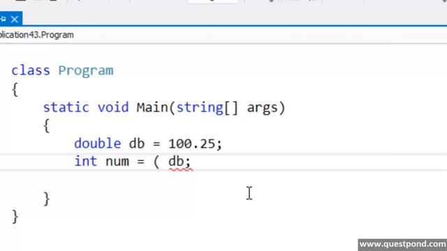 C# interview questions :- Explain typesafe,casting , implicit casting and explicit casting ?