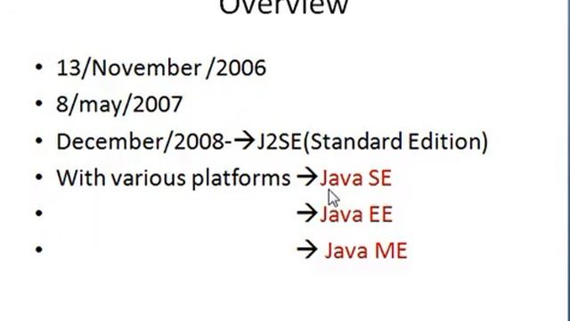 Java Tutorial for Beginners-1(overview) смотреть онлайн