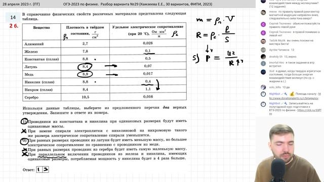 ? ОГЭ-2023 по физике. Разбор варианта №29 (Камзеева Е.Е., 30 вариантов, ФИПИ, 2023)