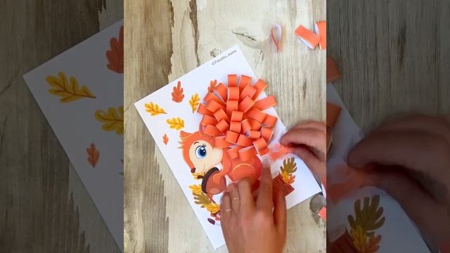 Детские осенние поделки из бумаги с шаблонами для детского творчества в детский сад, аппликации смотреть онлайн