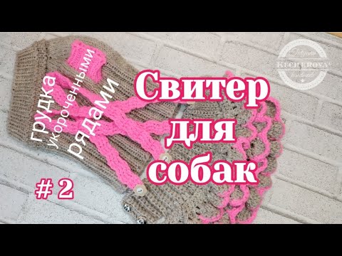 Как связать свитер для собаки или кошки, часть 2