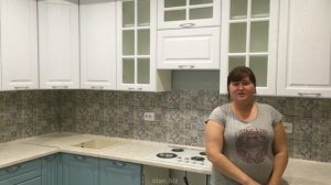 Отзыв клиента. Кухня МДФ в пленке ПВХ фрезеровка Скарлет. Производство Мебельная Фабрика ОЛАН Казан