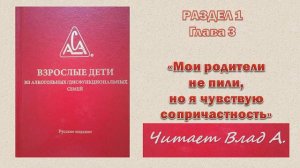 05. Мои родители не пили, но я чувствую сопричастность. Красная Книга ВДА. Раздел 1. Глава 3.